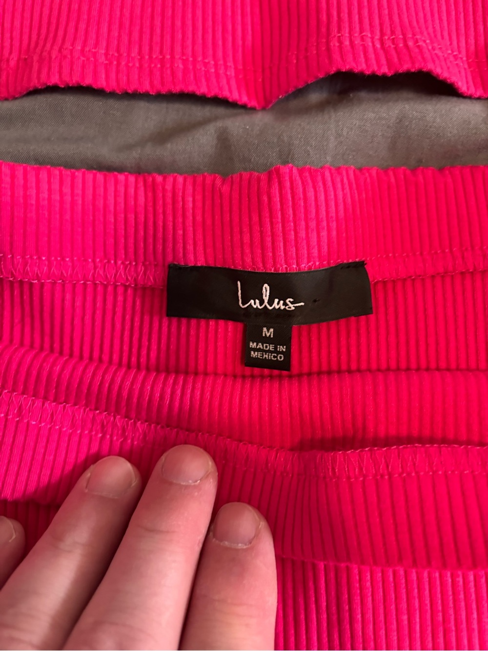 Lulu's Vibrant Hot Pink Ribbed Two-Piece Set - Picture 2 of 8